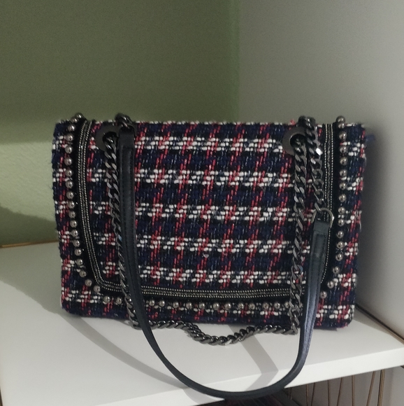 tweed bag zara